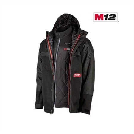 Milwaukee Tool M12 3-in-1 Heated AXIS Jacket Kit w/ Gridiron Workgear 255B-21M